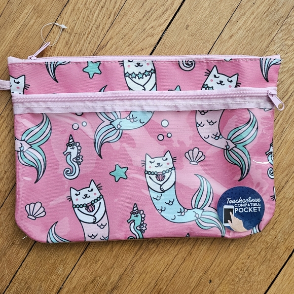Morgan Home Fashions Handbags - NWOT: Morgan Home Fashions Mermaid Kitty Beach Wet/Dry Case. 😺 🧜🏼‍♀️